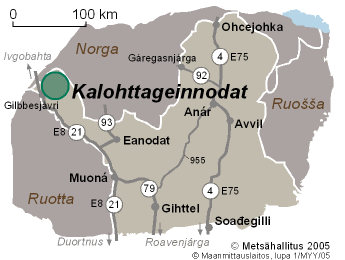 Kalohttageinnodaga kárttat ja johtinoktavuođat 